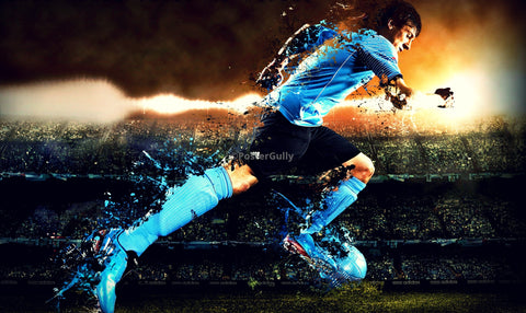 Wall Art, Speeding Lionel Messi, - PosterGully