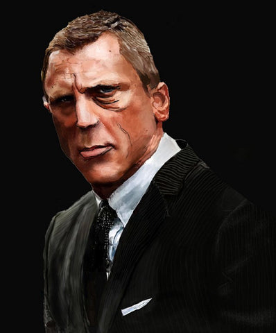 Wall Art, James Bond 007 Illustration, - PosterGully