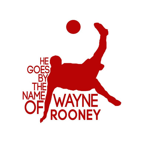 PosterGully Specials, Wayne Rooney Minimal Red Art, - PosterGully
