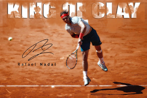 Wall Art, King Of Clay Rafael Nadal, - PosterGully