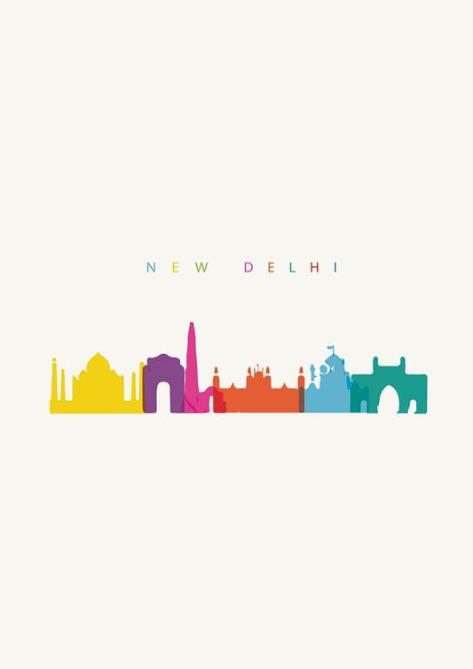 Wall Art, Capital New Delhi India Minimal Art, - PosterGully