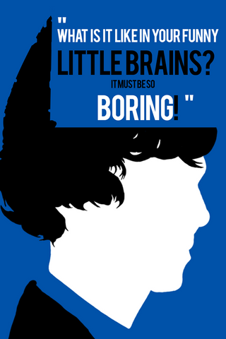 Wall Art, Sherlock Holmes | Funny Little Brains, - PosterGully