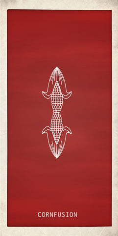 PosterGully Specials, Cornfusion Minimal Art, - PosterGully