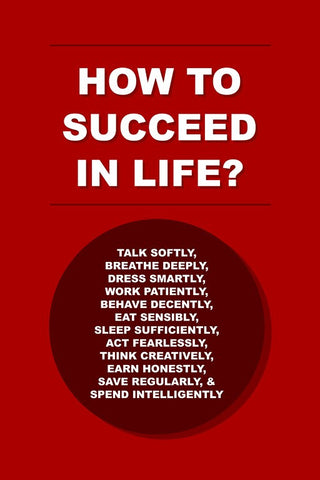Wall Art, How To Succeed In Life?, - PosterGully