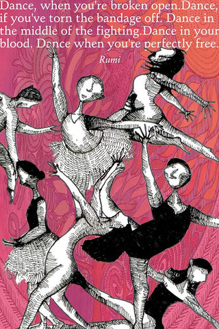 PosterGully Specials, Dance Off The Life | Quote Rumi, - PosterGully
