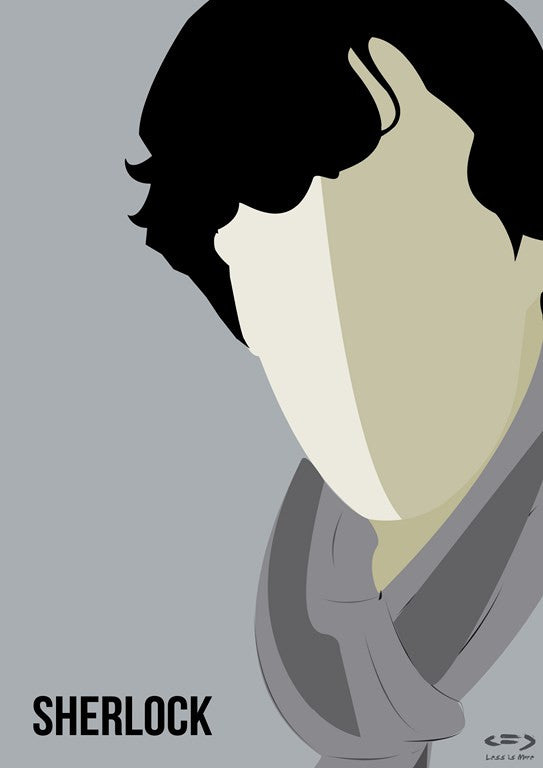 PosterGully Specials, Sherlock Holmes Minimal Art, - PosterGully