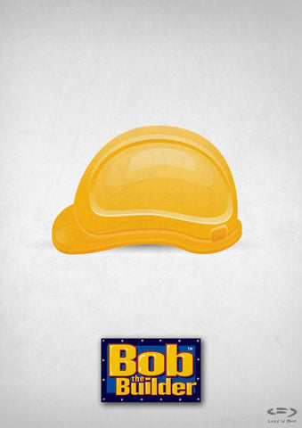 PosterGully Specials, Bob The Builder Minimal Art, - PosterGully