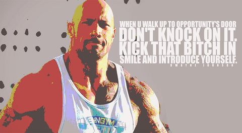 PosterGully Specials, Don't Knock On It | The Rock Dwayne Johnson, - PosterGully