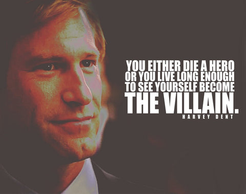 PosterGully Specials, Harvey Dent Quote | Die A Hero, - PosterGully