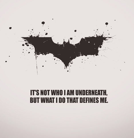 PosterGully Specials, Batman Quote | What I Do Defines Me, - PosterGully