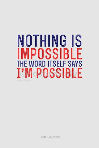 Wall Art, I'm Possible, - PosterGully