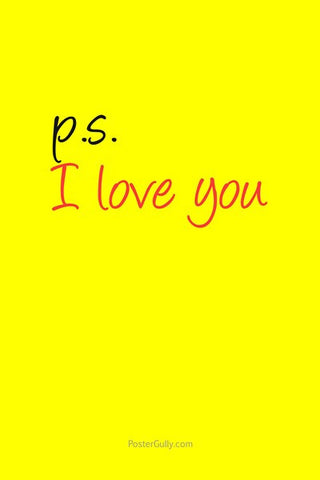 Wall Art, P.S. I Love You, - PosterGully