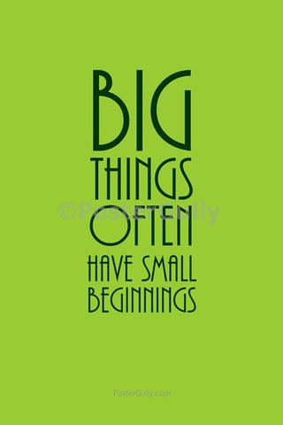 Wall Art, The Big Things In Life, - PosterGully
