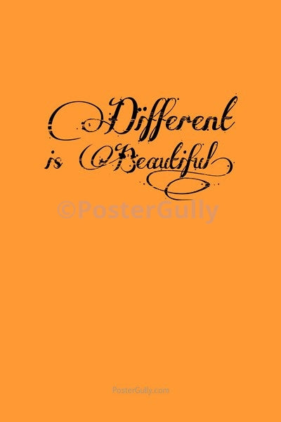 Wall Art, Different Is Beautiful, - PosterGully