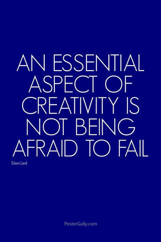Wall Art, Don't Be Afraid To Fail, - PosterGully