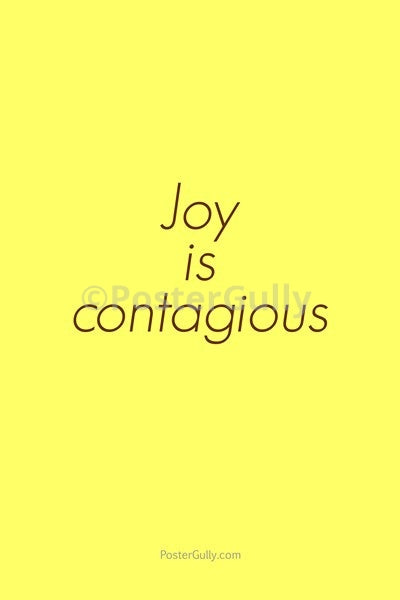 Wall Art, Joy Is Contagious, - PosterGully