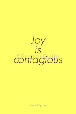 Wall Art, Joy Is Contagious, - PosterGully