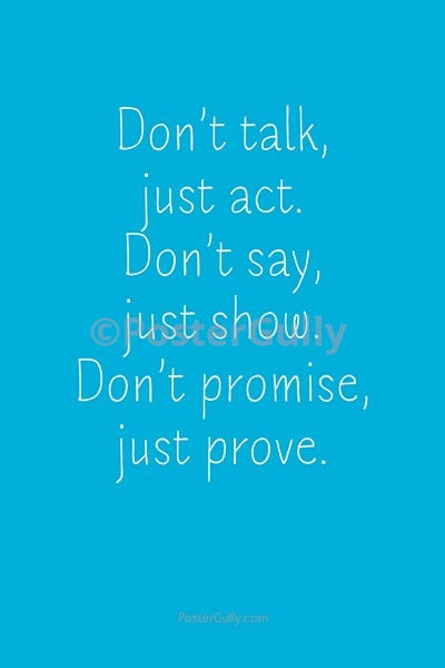 Wall Art, Prove Your Promise, - PosterGully