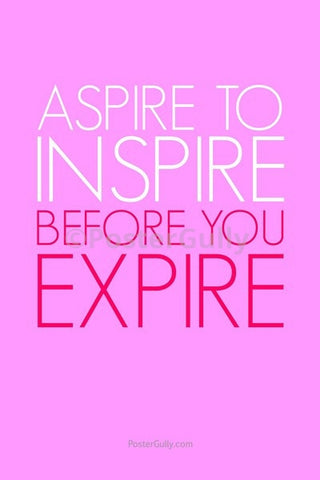 Wall Art, Aspire To Inspire, - PosterGully