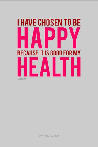 Wall Art, Be Happy. Be Healthy., - PosterGully