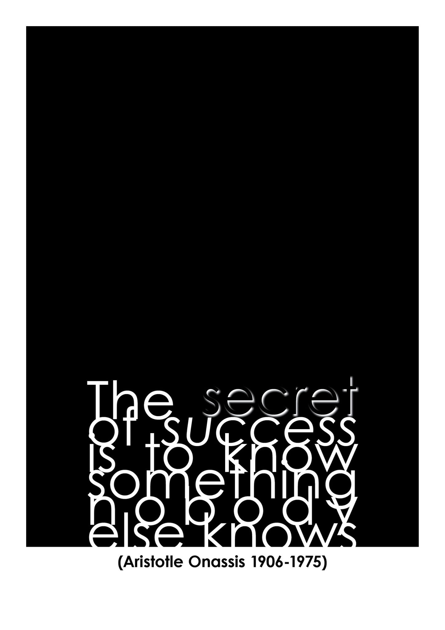 Wall Art, Secret Of Success | Aristotle, - PosterGully