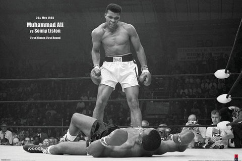 Maxi Poster, Muhammad Ali (v Liston Landscape), - PosterGully