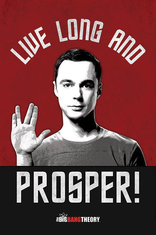 Maxi Poster, The Big Bang Theory (Live Long and prosper), - PosterGully