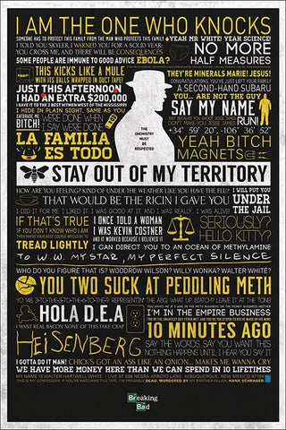 Maxi Poster, Breaking Bad (Typographic) Maxi Poster, - PosterGully