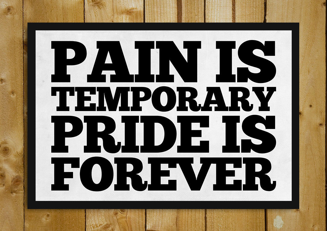 Glass Framed Posters, Pain Manifesto Glass Framed Poster, - PosterGully - 1