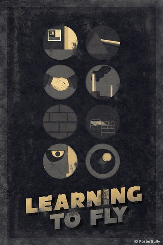 Wall Art, Pink Floyd | Learning To Fly | Sepia, - PosterGully