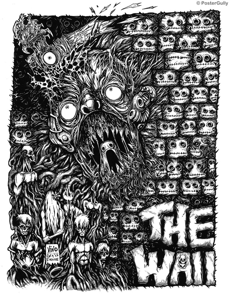 Pink Floyd The Wall Line Art PosterGully Specials Buy HighQuality
