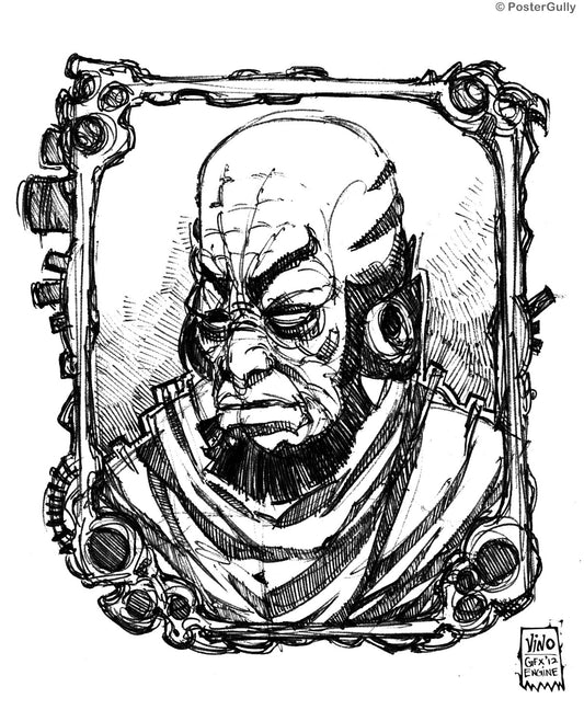 Wall Art, Portrait Of Lex Line Art, - PosterGully