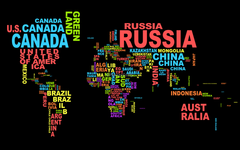 Wall Art, World Map | Informative, - PosterGully