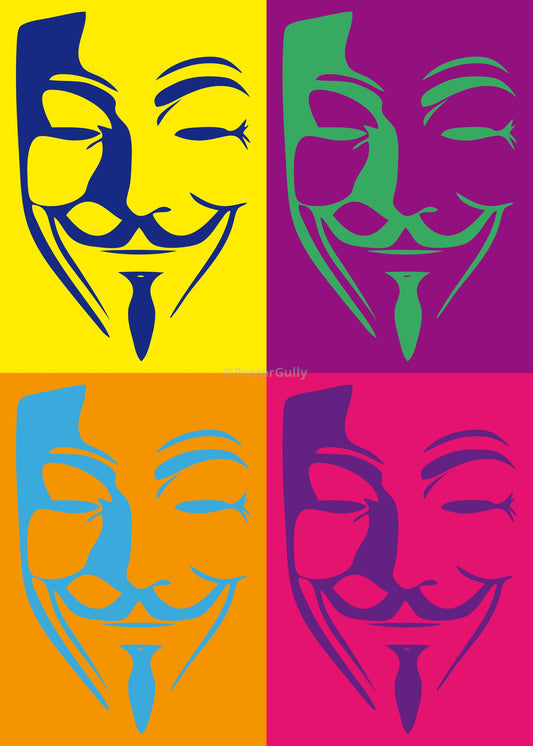 PosterGully Specials, V For Vendetta | Pop Art, - PosterGully