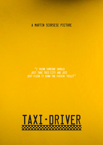 PosterGully Specials, Taxi Driver | Minimal Art, - PosterGully