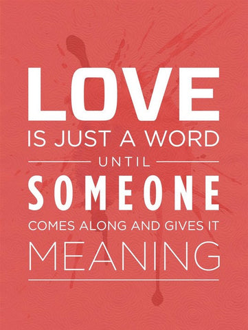 PosterGully Specials, Love | Just A Word, - PosterGully