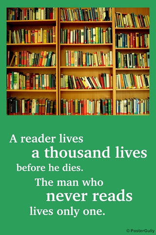 Wall Art, Reading Lives Books, - PosterGully