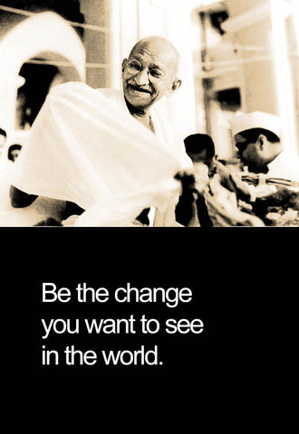 Seven Rays, Gandhiji - Be the Change, - PosterGully