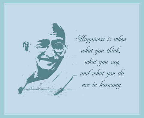 Seven Rays, Gandhiji - Happiness, - PosterGully