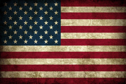 Seven Rays, Grunge USA Flag, - PosterGully