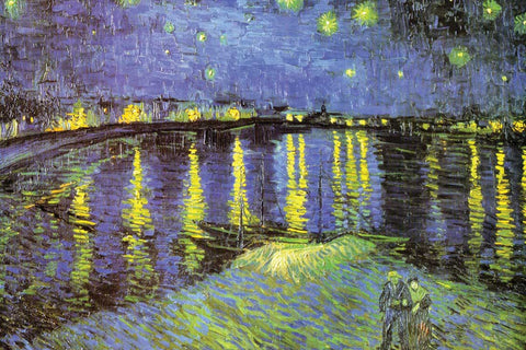 Seven Rays, Starry Night Over the Rhone by Vincent van Gogh, - PosterGully