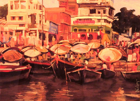 Seven Rays, Colourful Banaras, - PosterGully