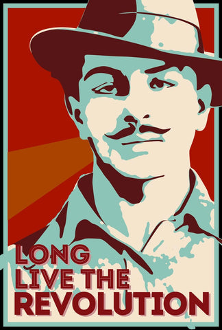 Seven Rays, Bhagat Singh - Long live the revolution, - PosterGully