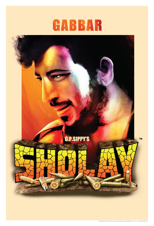 Seven Rays, Sholay Gabbar, - PosterGully