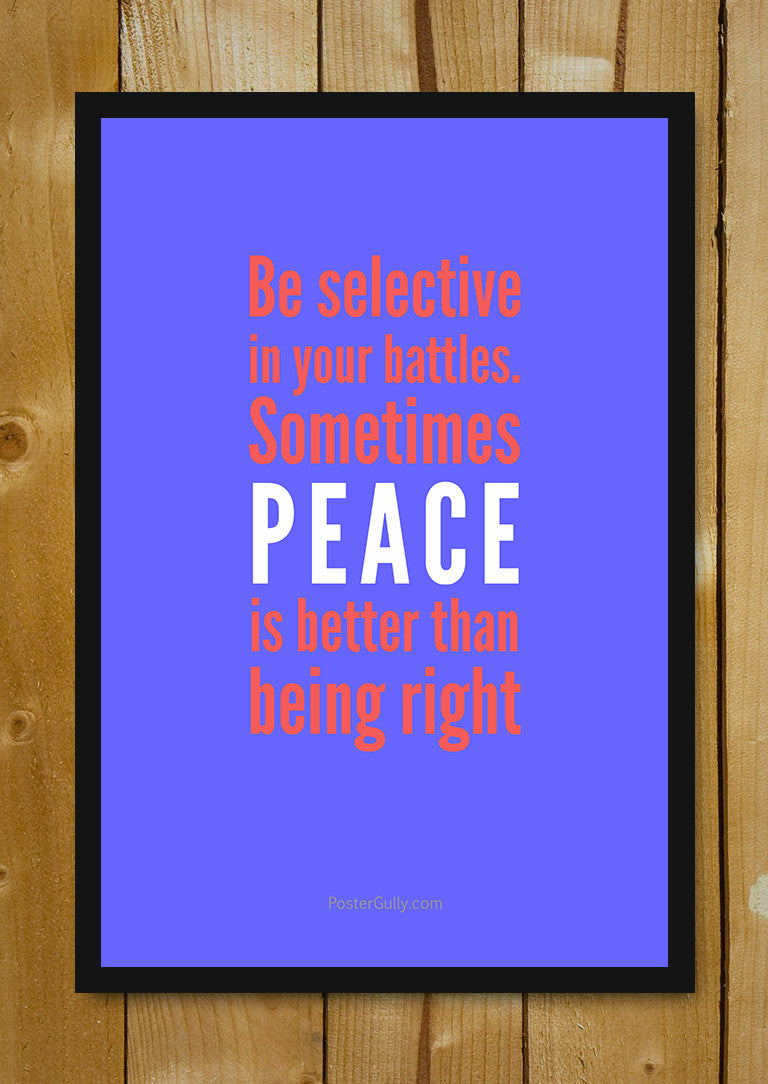 Glass Framed Posters, Selective In Battles Glass Framed Poster, - PosterGully - 1