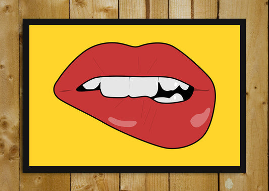 Glass Framed Posters, Sexy Lips Glass Framed Poster, - PosterGully - 1