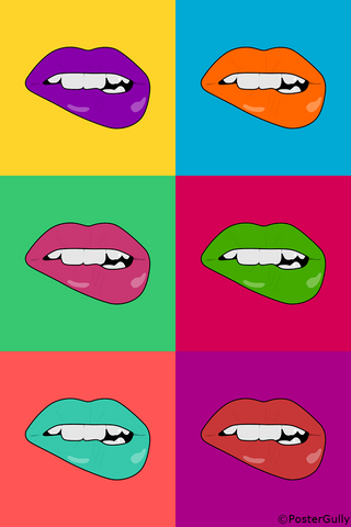 Wall Art, Sexy Lips Pop Art, - PosterGully