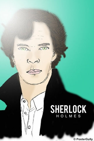 Wall Art, Sherlock Holmes | Green Artwork, - PosterGully