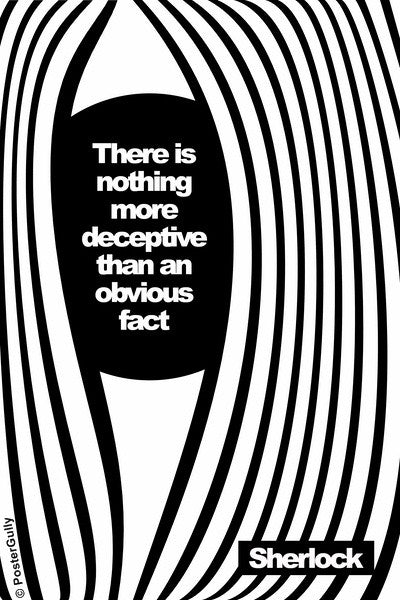 Wall Art, Sherlock Holmes | Quote | More Deceptive, - PosterGully