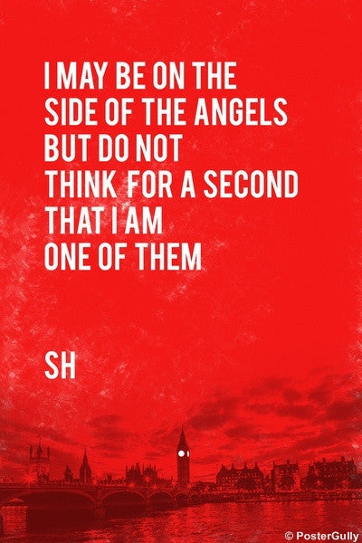 Wall Art, Sherlock Holmes | Quote | Side Of Angels, - PosterGully